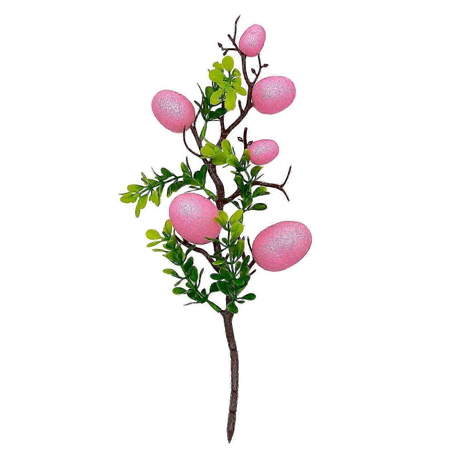 Foam Easter Egg Picks - 34cm Pink Decorations - 20 Pieces 2025