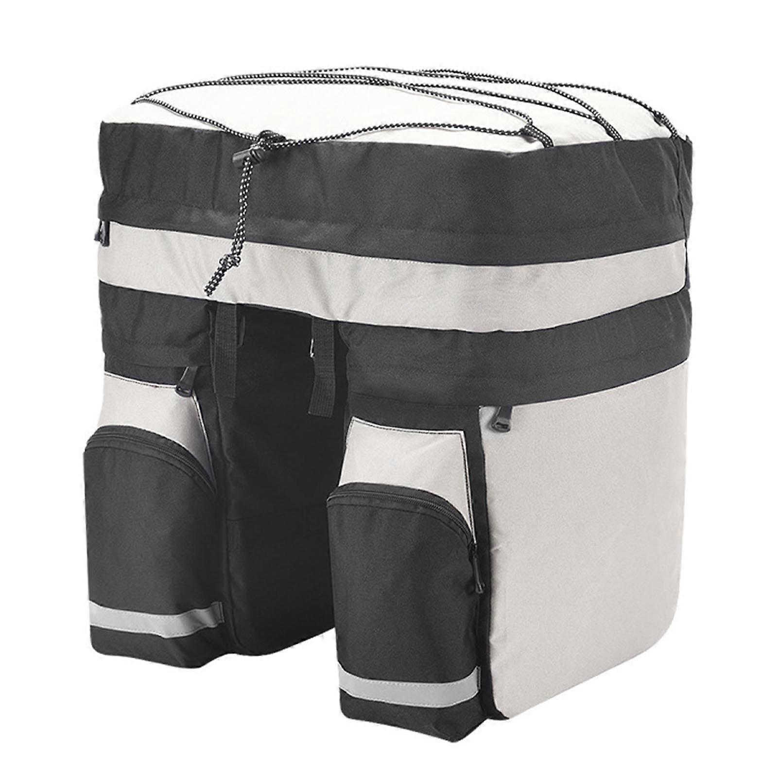 Bike Trunk Bag 60L Multifunctional Back Rack Bag For Mountain Bikes Rainproof Polyester Rear Storage Carrier