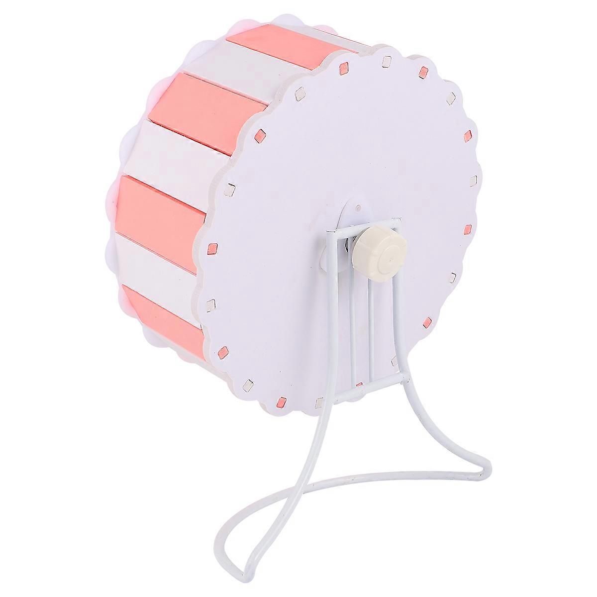 Silent Hamster Running Wheel Plastic Pet Exercise Device Pink
