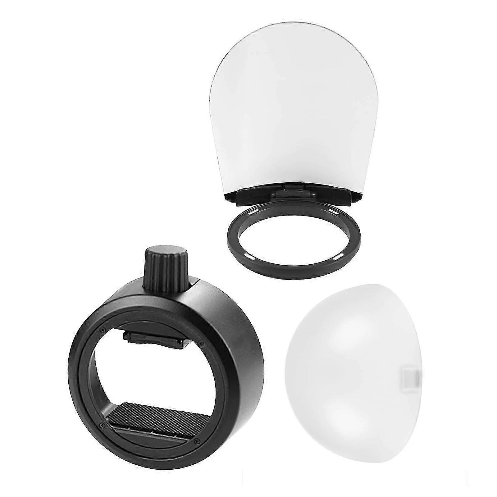 Bounce Card and Dome Diffuser for Flashing Head Superior Performances in Various Scenarios
