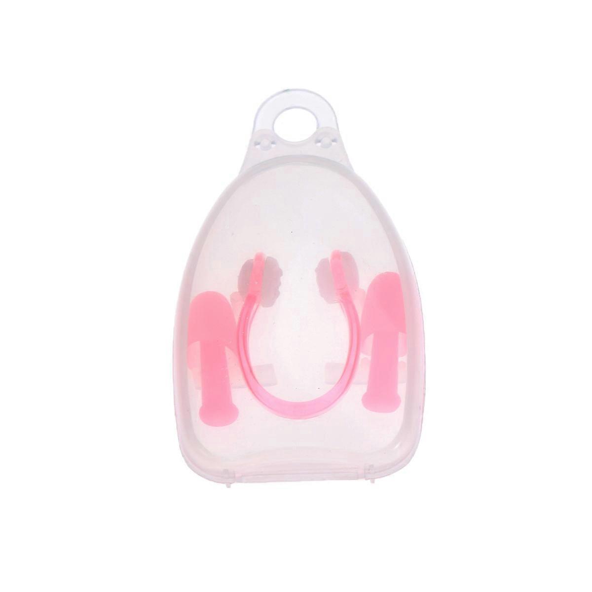 Nose Clips for Swimmers Silicone Ear Protector for Swimming Underwater Activities Pink 1Pack