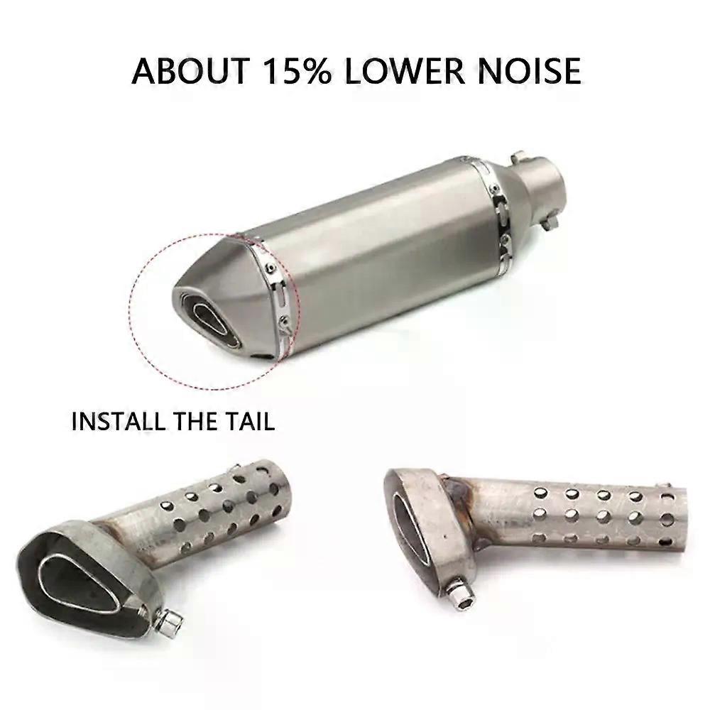 con Universal Front Mid End Catalyst DB Killer für Motorrad Auspuff Schalldämpfer Schalldämpfer Noise Sound Eliminator