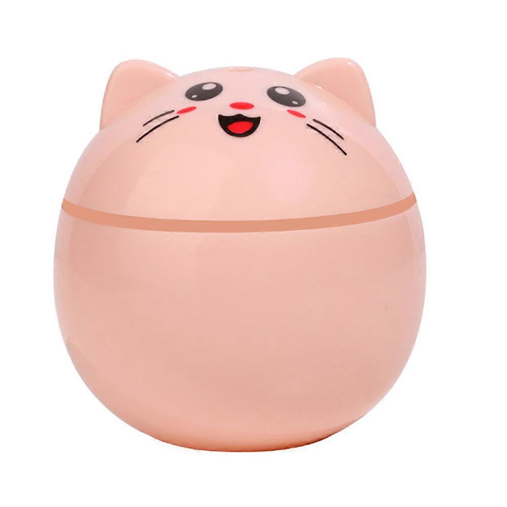 Pink Mini Humidifier for Home Silent Fine Spray with Colorful Night Light USB Powered Portable ABS Plastic
