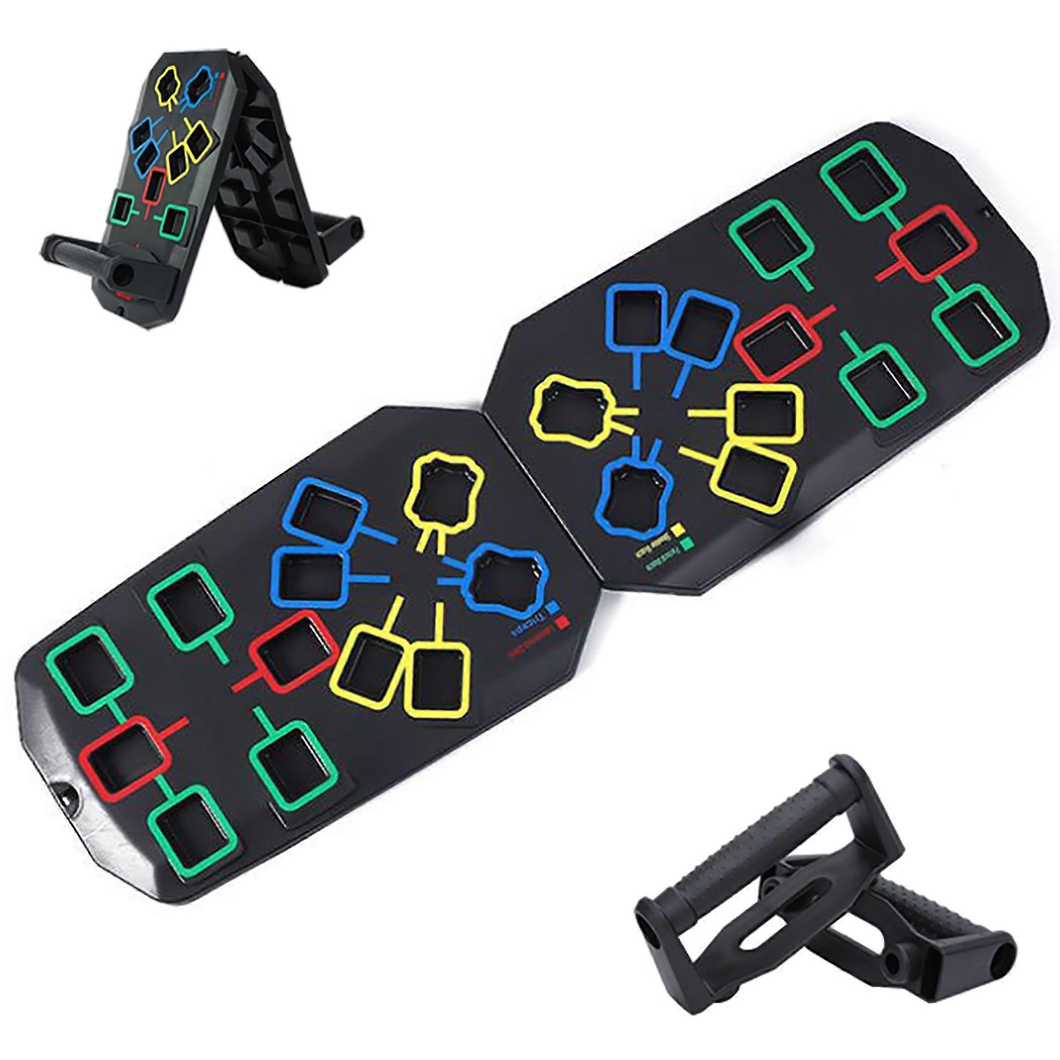 20in1 pushup board, multifunctional muscle pushup grips, various colorcoded pushups, fitness strength and exercise equipment for home training