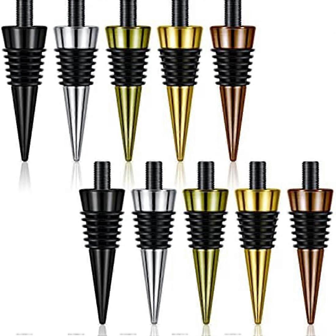10 Pieces Bottle Stopper with Threaded Post for Wood Turning Project
