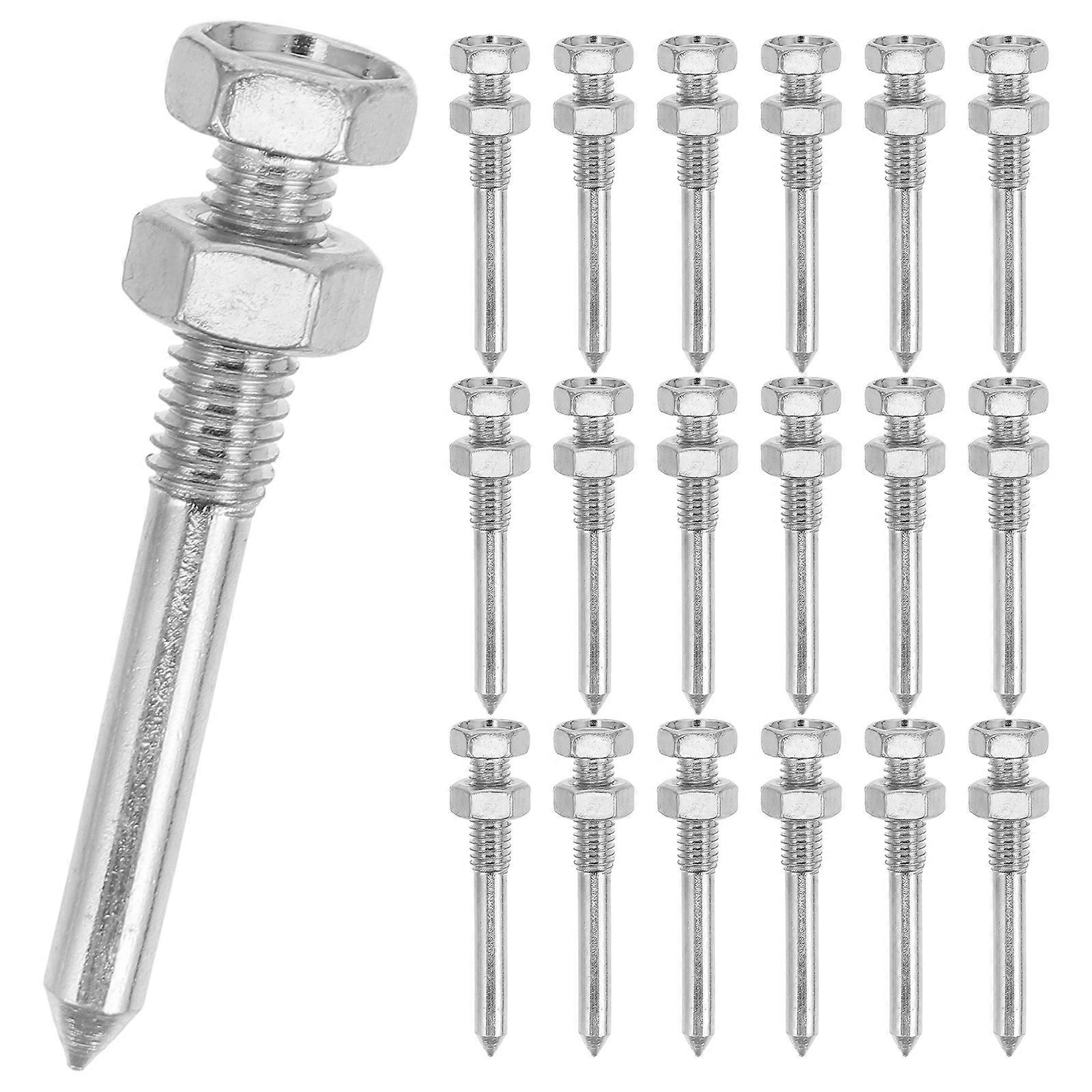 Lawn Aerator Shoes Spike Metal Spikes Gardening Homeowners 20Set