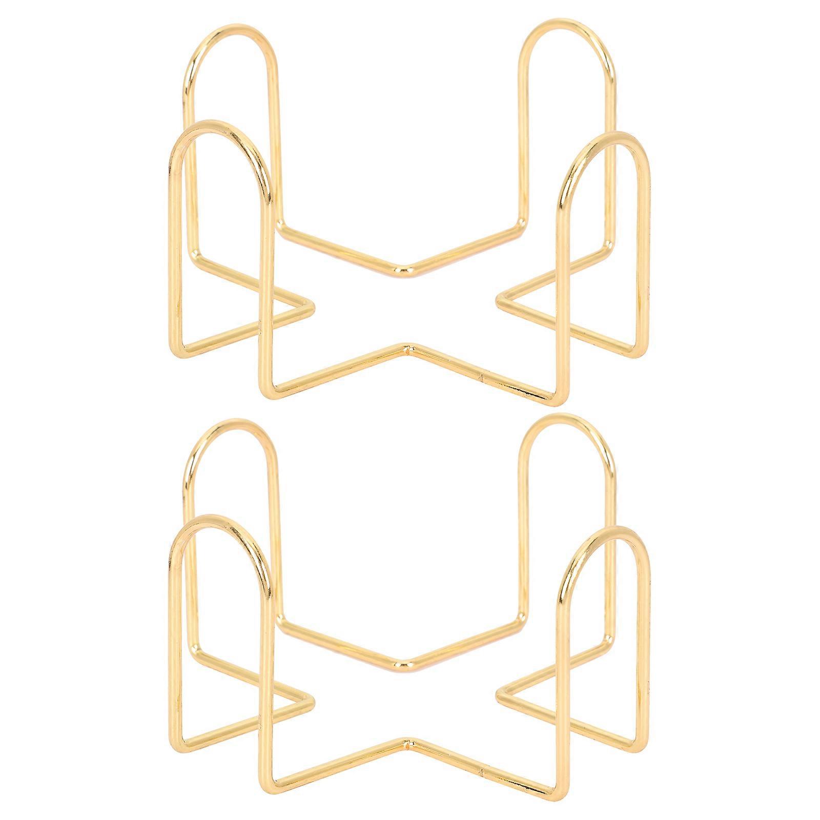 Iron Storage Rack Round Compatible Coaster Stand Dining Room 2Set