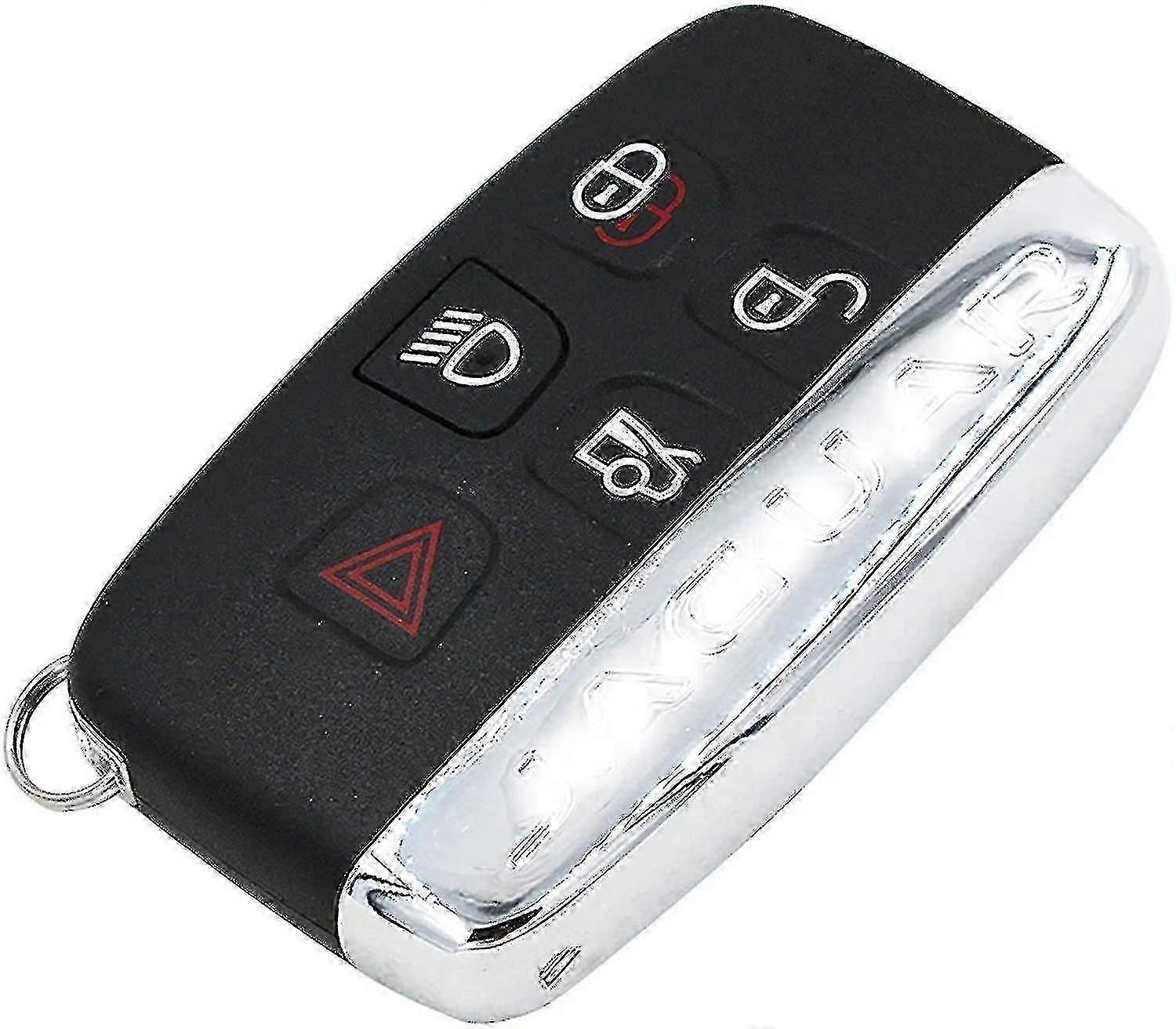 5 Button Remote Car Key Shell Case Replacement For Jaguar Xe Xf Xj Xk