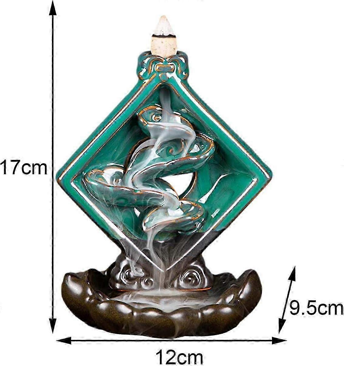 Retro Mountain Incense Holder - Ceramic Reflux Incense Burner