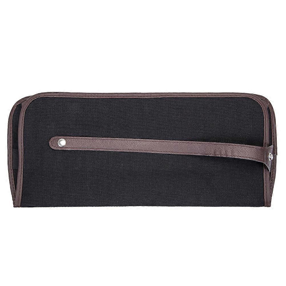 Marker Pen Storage Bag Canvas Pencil Wrap Case Rectangular Roll Up Design For Pencils School 46.5X39.6X0.5CM 1Set