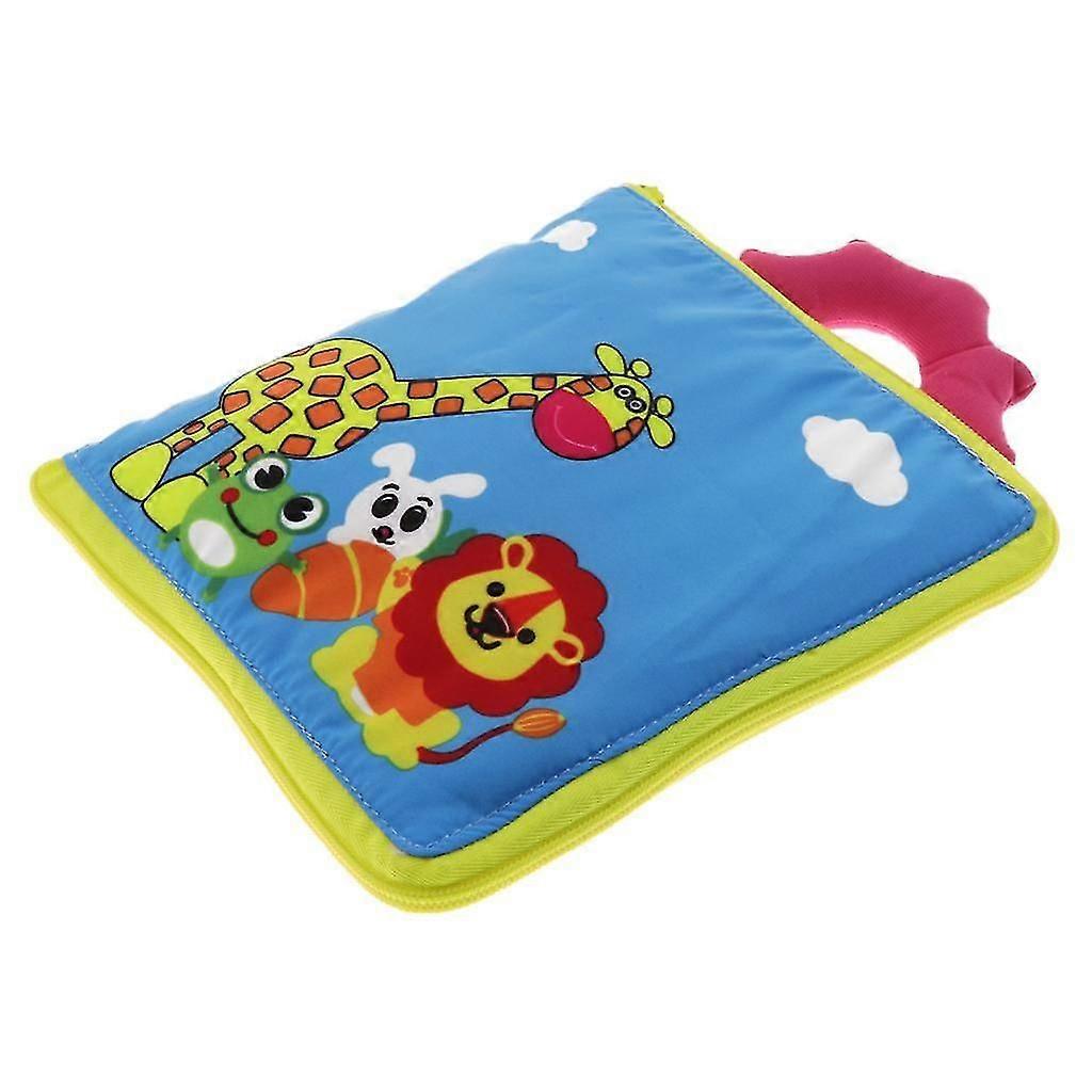 Kids Soft Cloth Book Learn to Zip Button Buckle Tie Early Educational Toy x1