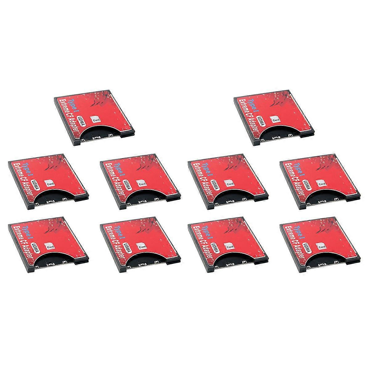 10X New SD to Card Sleeve Supports Wireless WIFI SD Card Type I Adapter SLR Camera Red