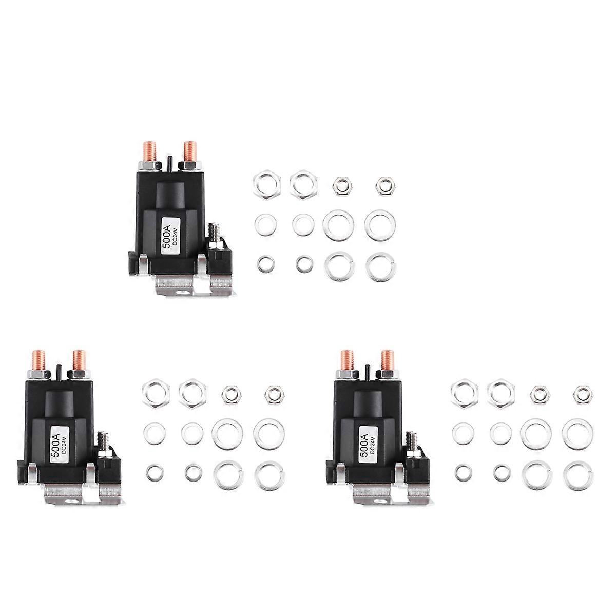 Big Current Relay 500A 24V Dual Battery Start Relay Car Power Switch