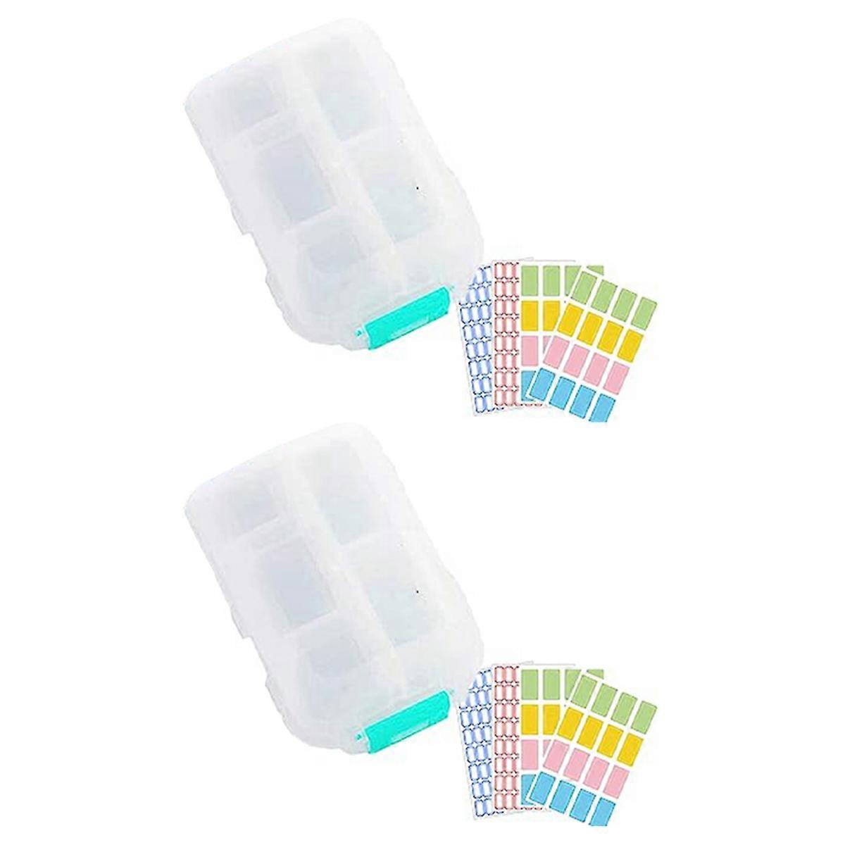 Med Wallet Pills with Labels, Medwallet Pill Organizer, Med Wallet Pill Case, Portable Daily Pill Ca