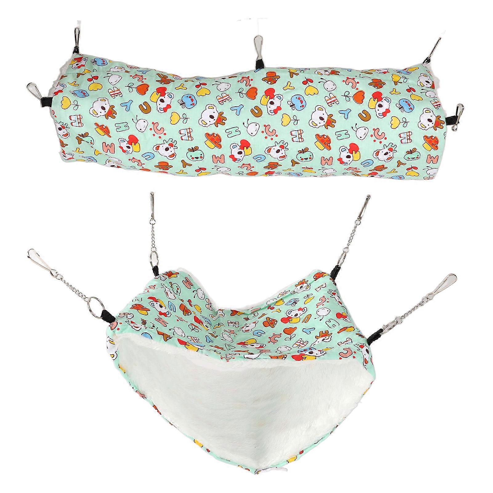 Hamster Hammock Tunnel Cage Soft Breathable Bite Resistant Pet Hammock Hanging Tunnel Set for Squirrel Chipmunk Hamster