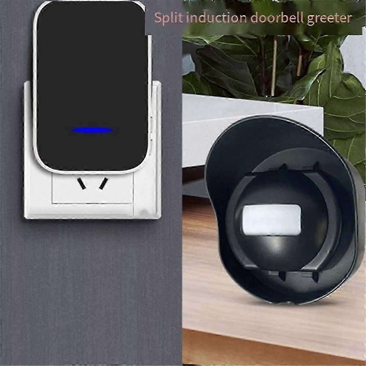 Waterproof Wireless Sensor Doorbell 200 Meter Distance Alarm Welcome Device US-Plug