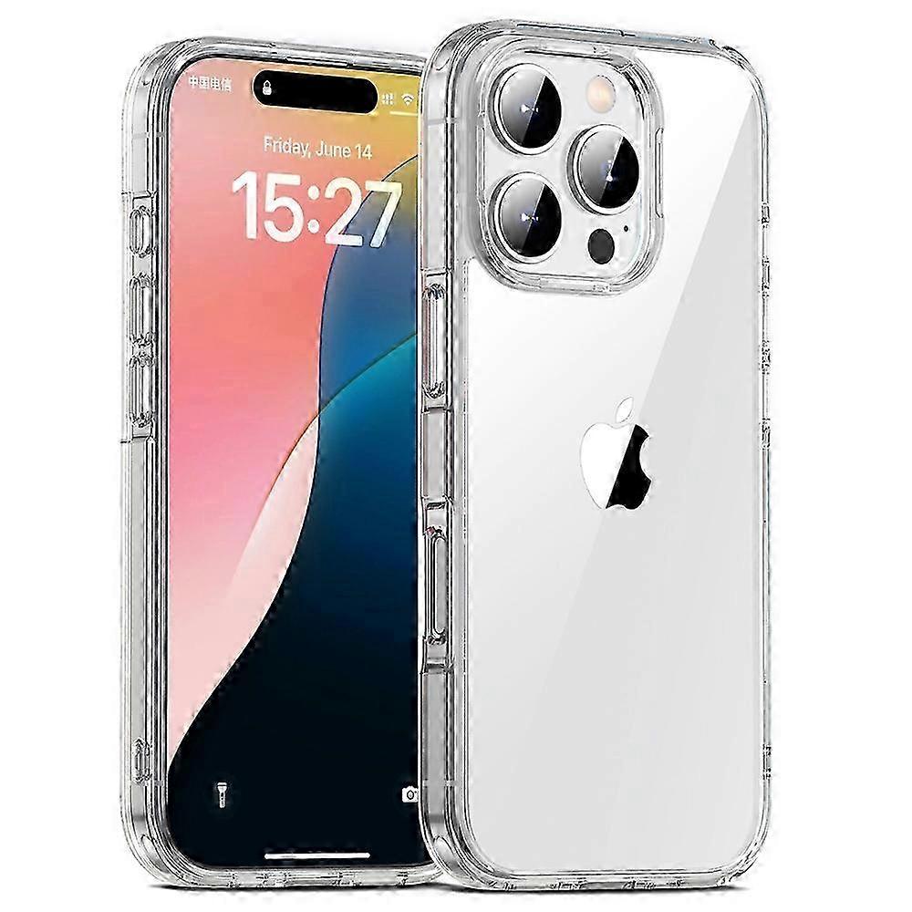 Crystal Clear Back Cover Case for Suitable for iPhone 16 Pro - TPU+PC Material