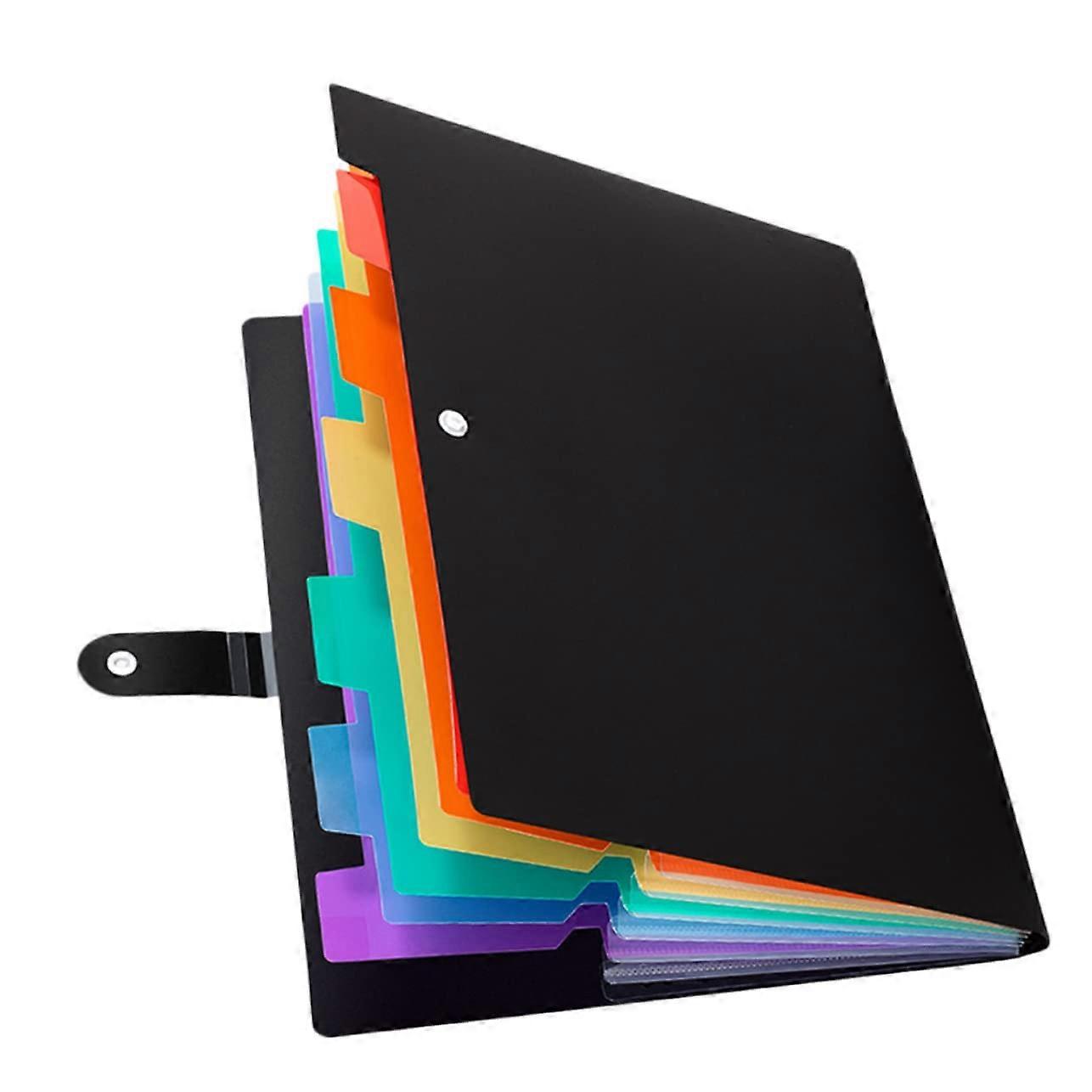 Folder Holder Transparent Expandable File Organizer For Office Folders And Documents With Foldable Dividers