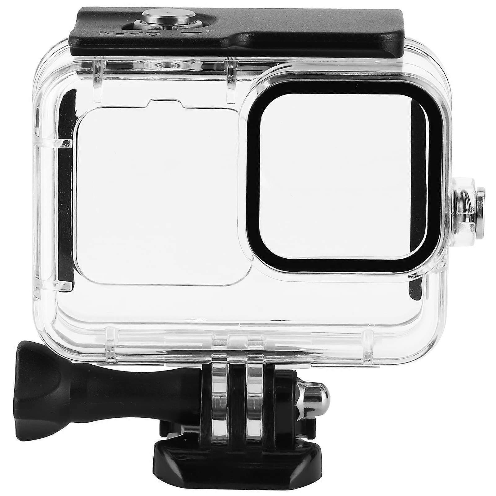 45M Deep Case for Action Cameras for GoPro 9, Transparent Plastic Case for Sports Cameras for Surfing Diving