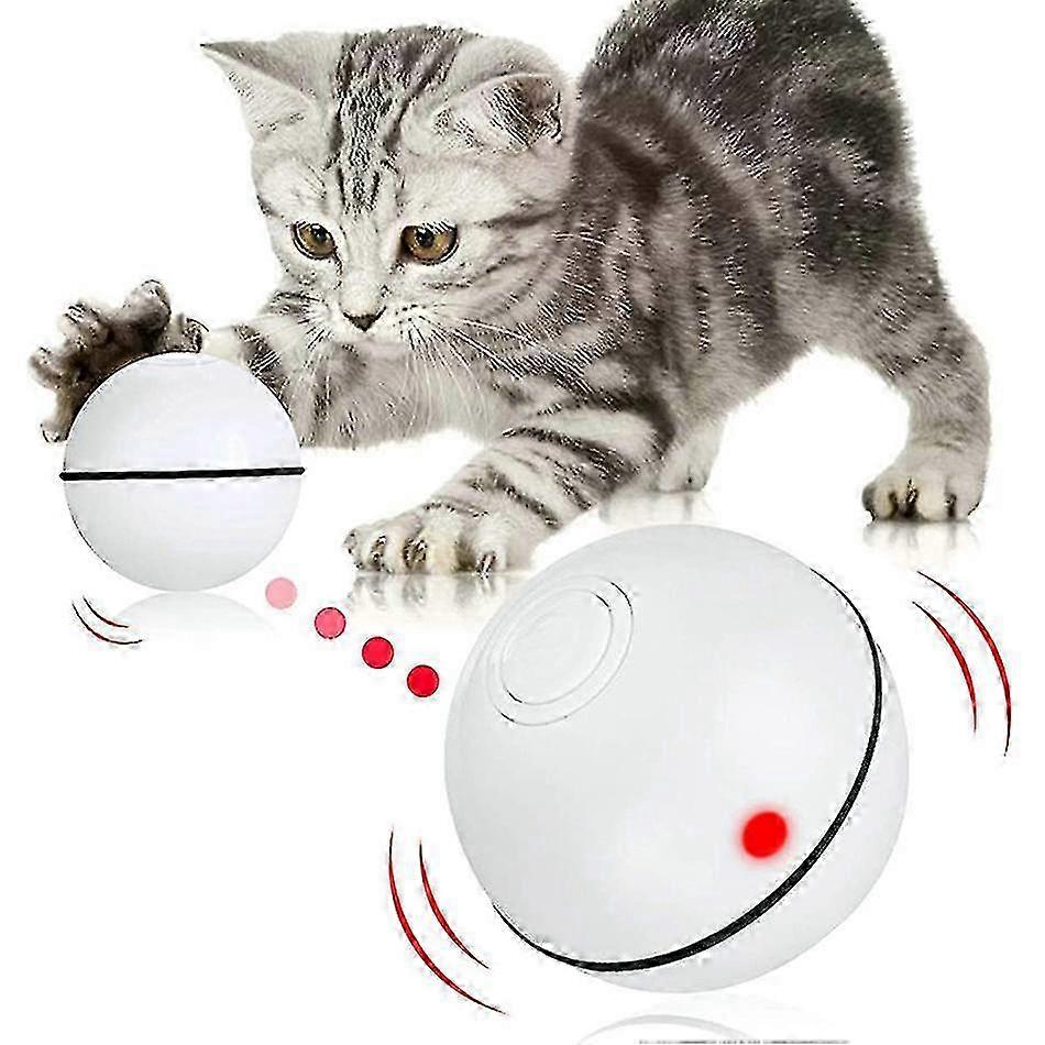 Automatic Ball Type Intelligent Cat Toy Transforms into Pet Toy