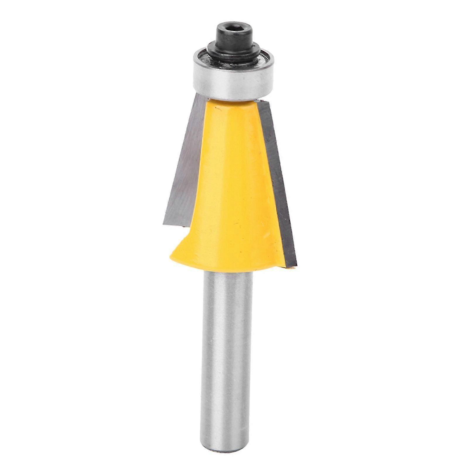 8mm Shank Chamfer Bevel Edging Router Bit with Bearing for Woodworking
