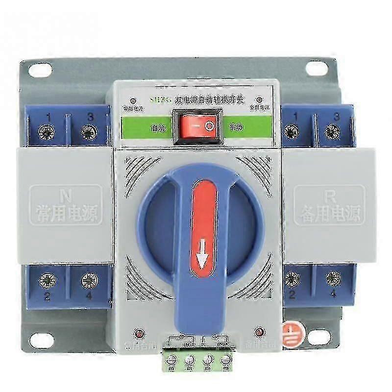 1pc 220v 63a 2p Mini Dual Power T Automatic Transfer Switch