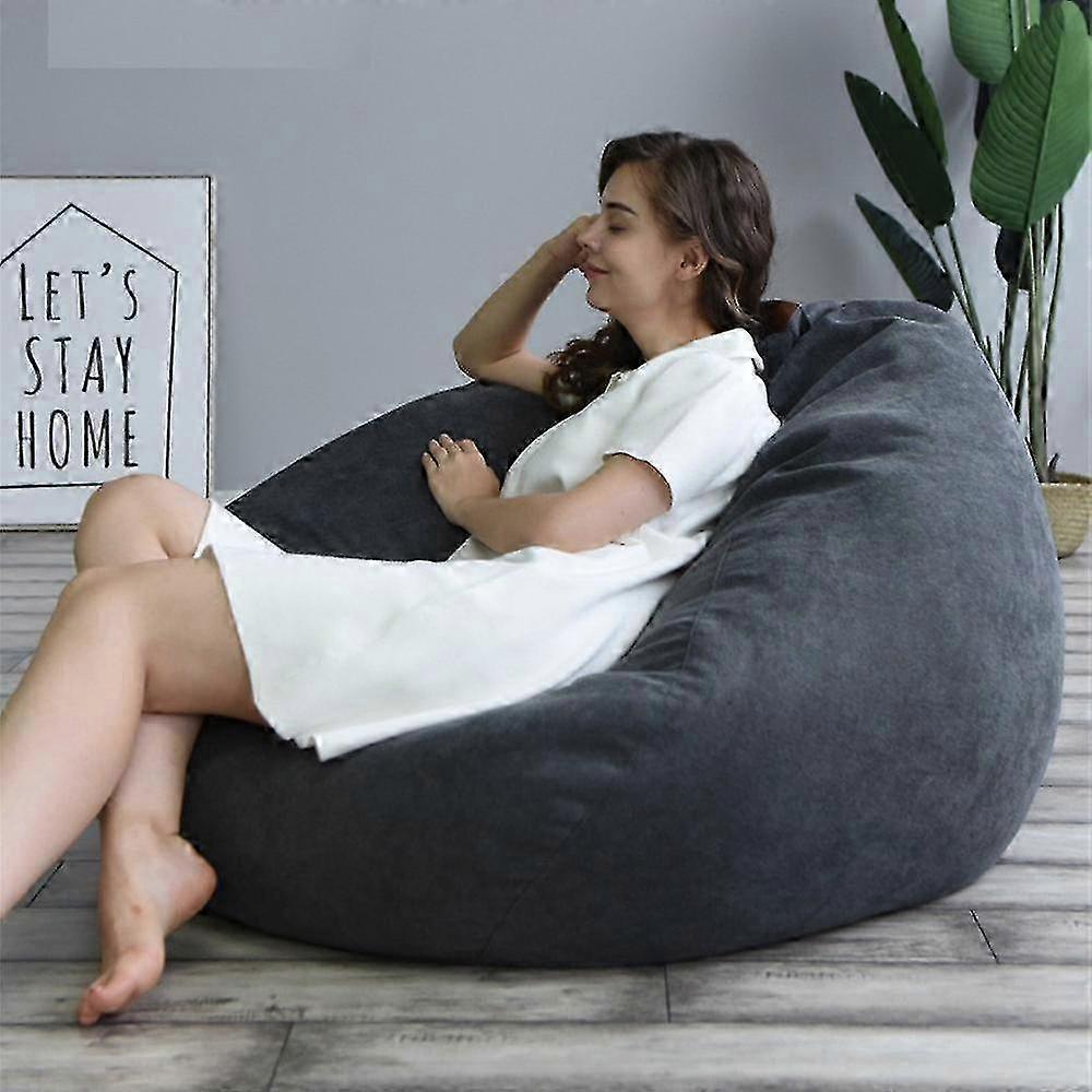 Extra Large Bean Bag Chairs Couch Sofa Cover for Indoor Use, Ideal for Adults and Kids - Perfect Lazy Lounger!