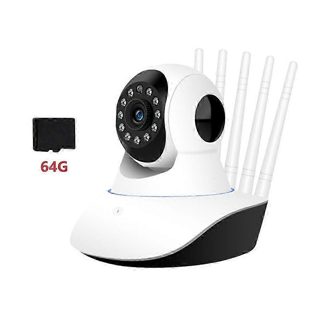 720P 1MP Baby Pet Monitor Two-way Voice 360 HD CCTV Security Camera with Infrared Night Vision and Memory Card