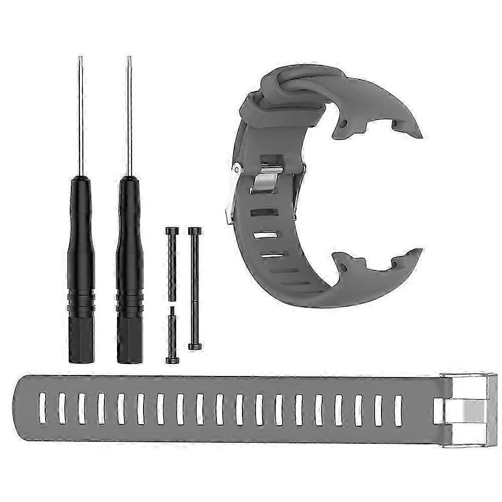 Replacement Silicone Adjustable Wrist Band with Tools for Diving Watches