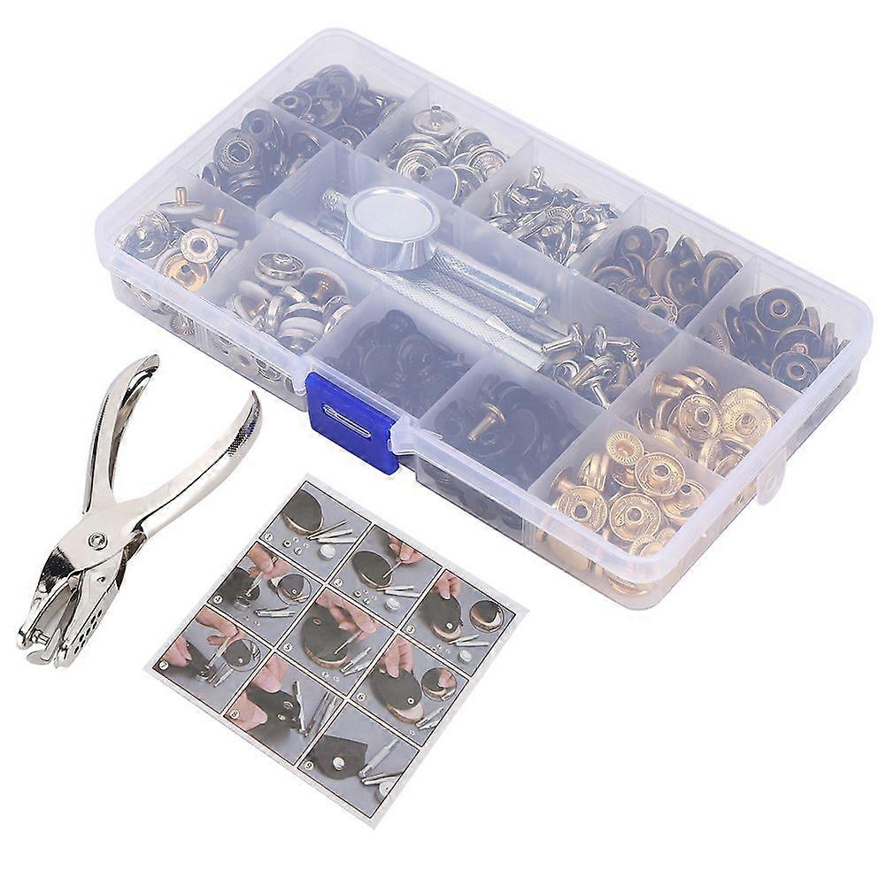 2025 Latest Model  140 Set Metal Buttons Snap Fastener Installation Tools