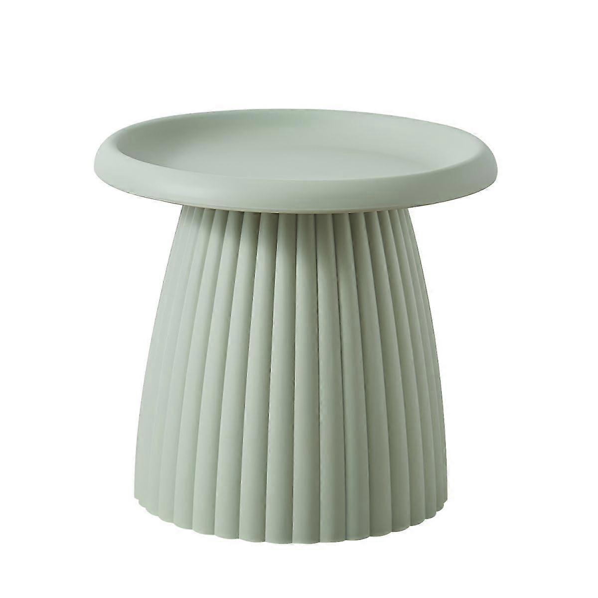 Modern coffee table, mushroom base, Nordicstyle, green, 20'L x 20'W x 18'H
