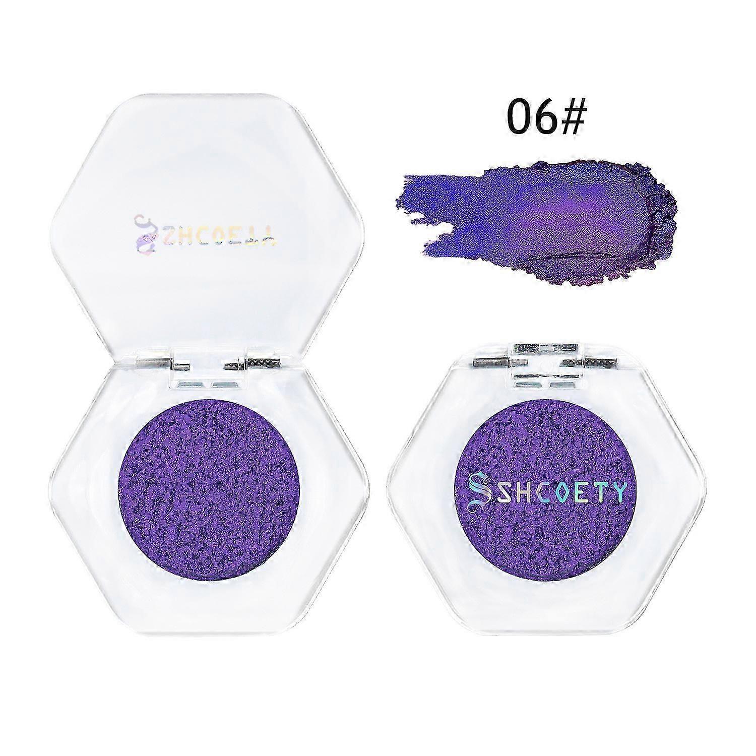 Zeemeermin iriserende oogschaduw palet helder paars smaragd Glitter oogschaduw, Glitter Diamond markeerstift make-up oogschaduw