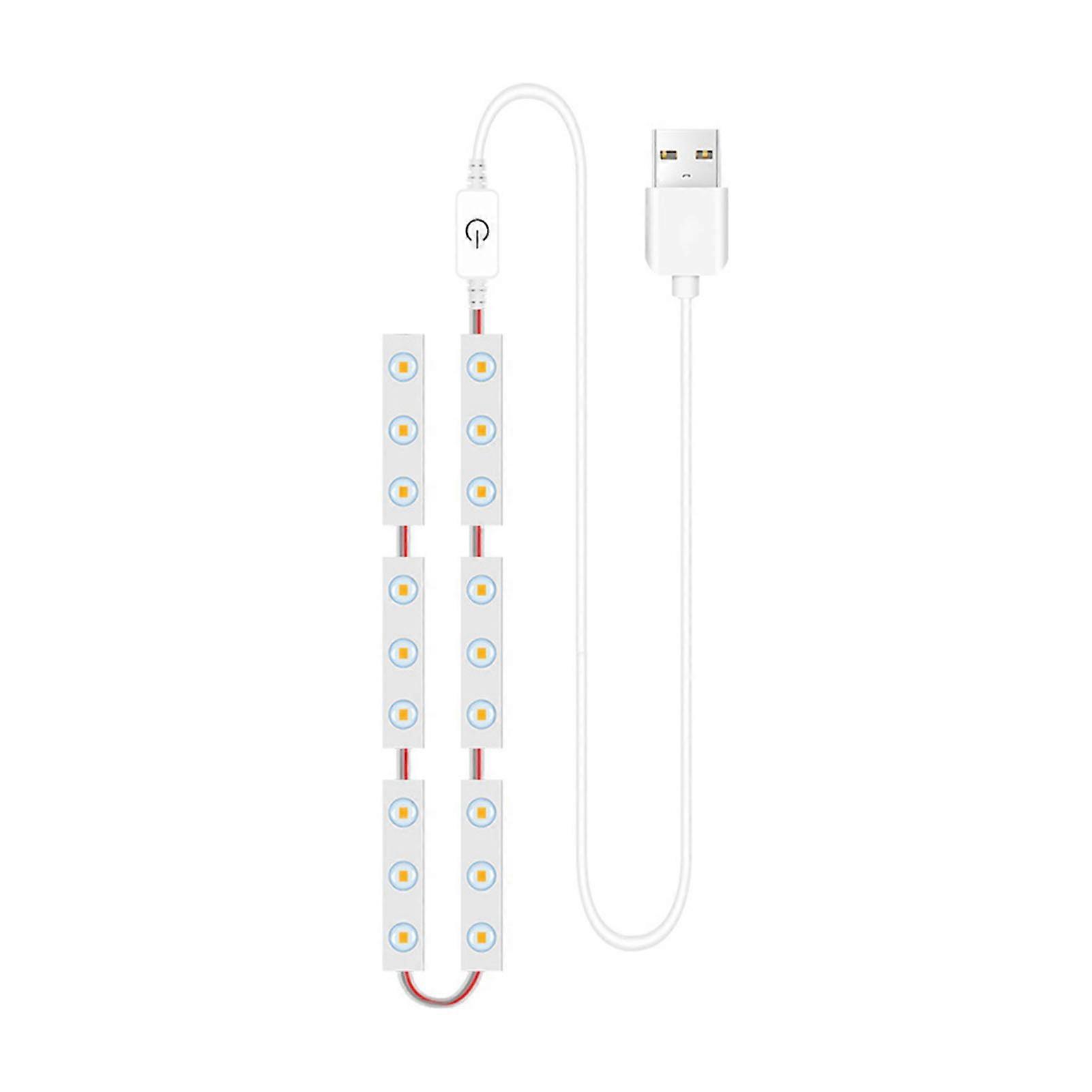 Makeup 18LEDs Dimmable Touch Control Vanity Bathroom Light with USB Cable LED Strip Lights Dressing Mirror