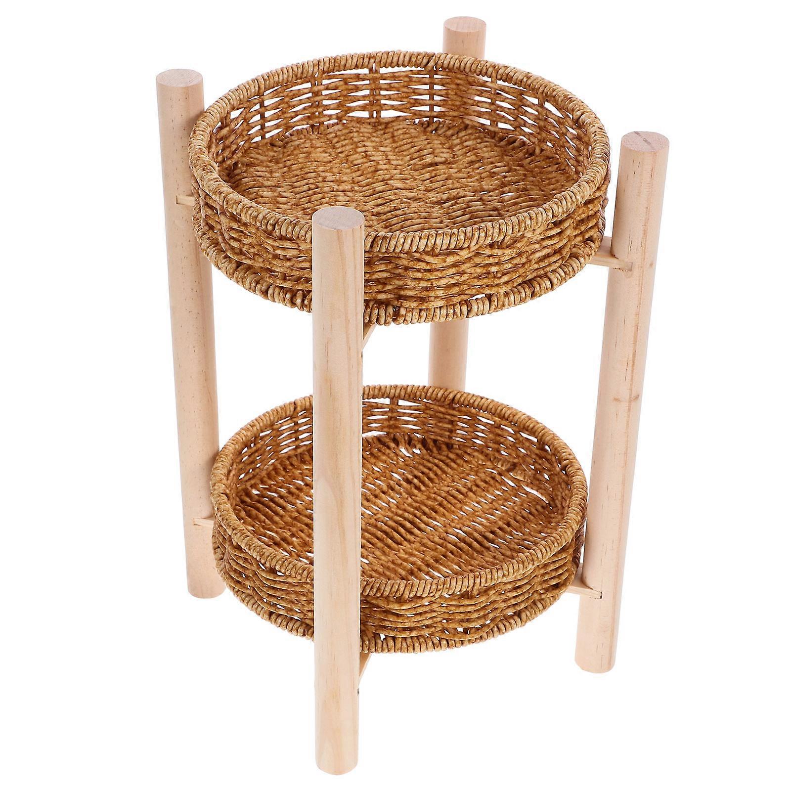 Basket Organizer Snack Storage Basket Study Room Use Iron Material Storage 1Set