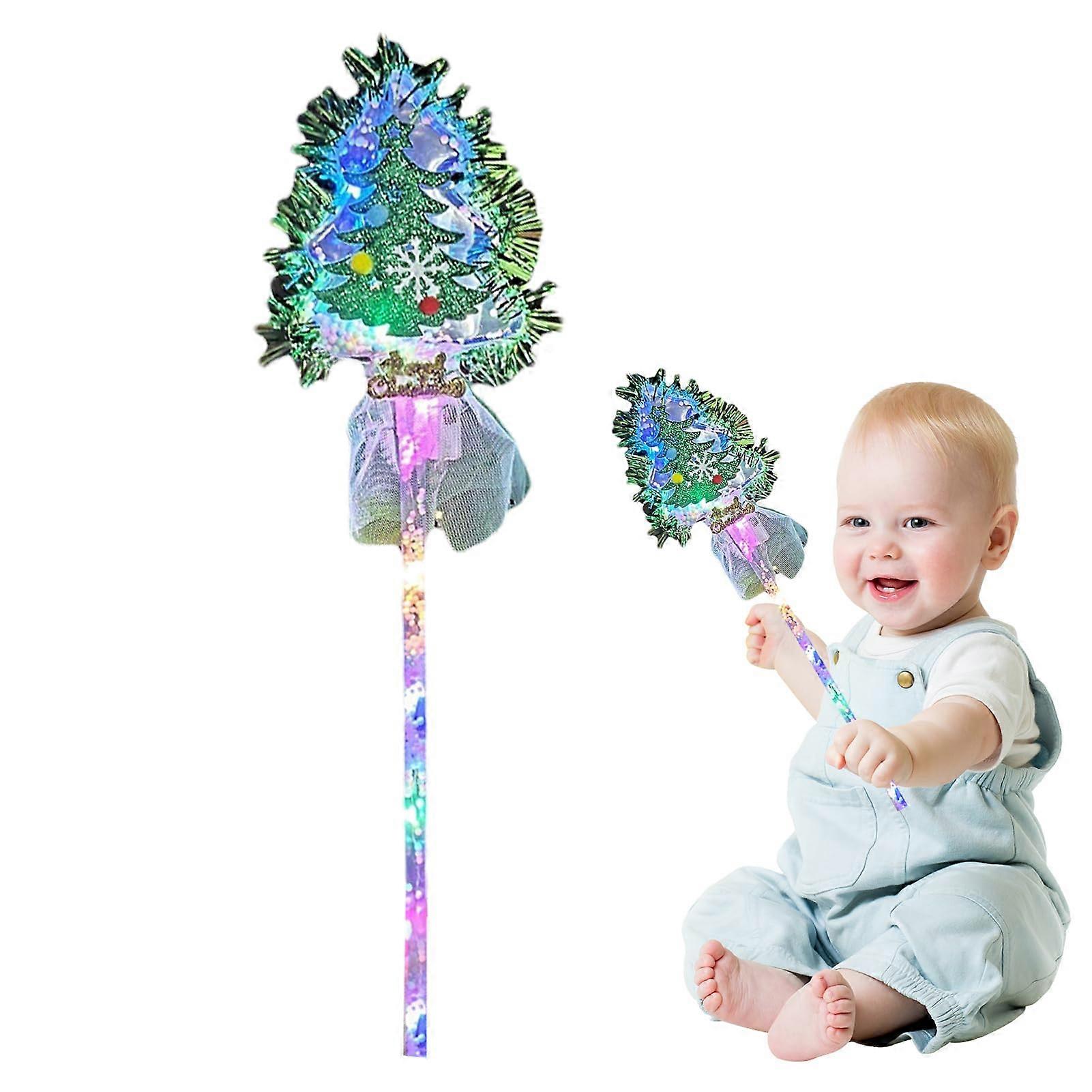 Fairy Wand Christmas Tree Flashing Fairy Sticks, 3 Lighting Modes, Colorful Party Decoration for Christmas and Birthdays