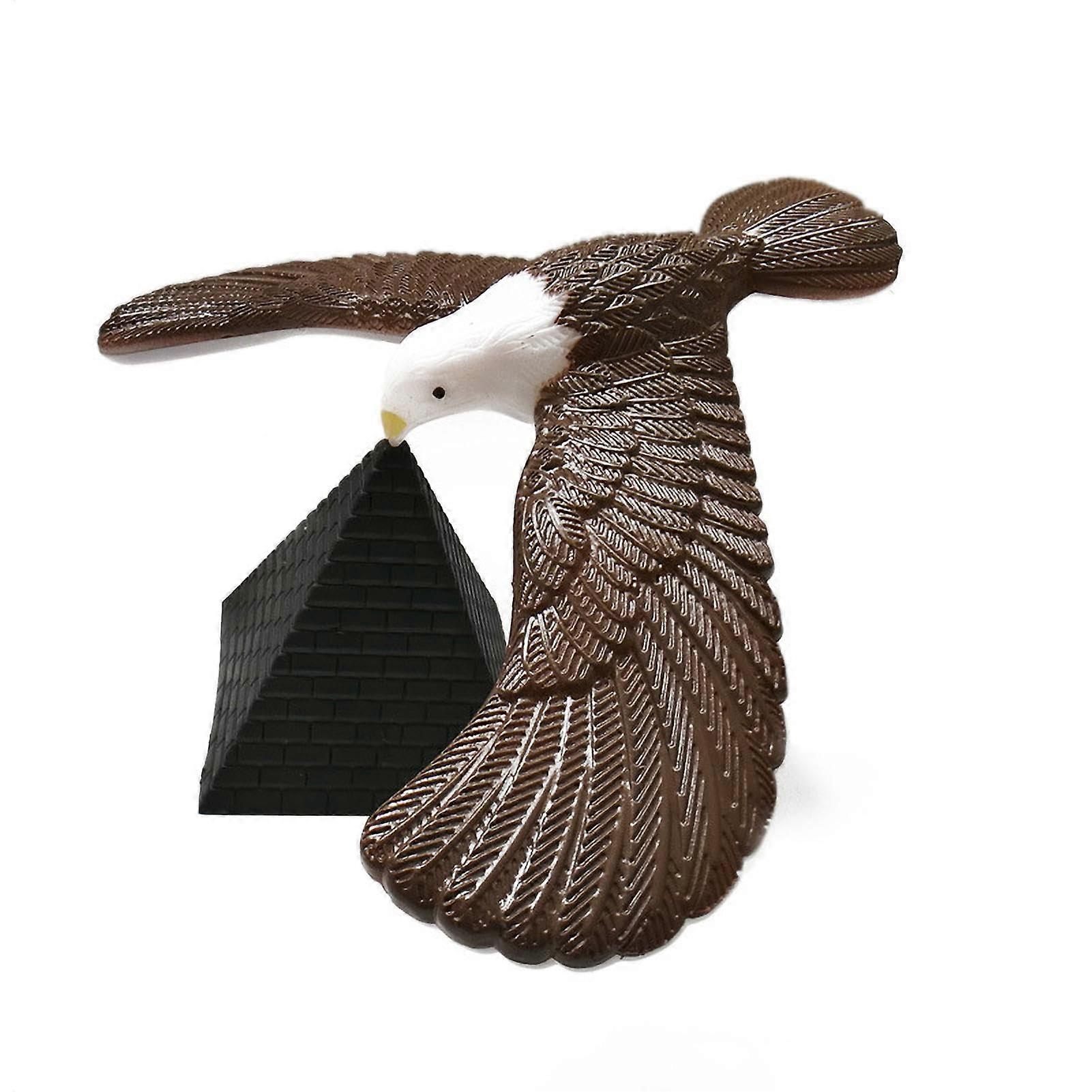Balancing Eagle Toy, Bird Balance Finger Toy, Gravity Eagles Bird Toy, Novelty Party Trick Balance Toy for Desktop, Funny Interactive Toy with Pyramid