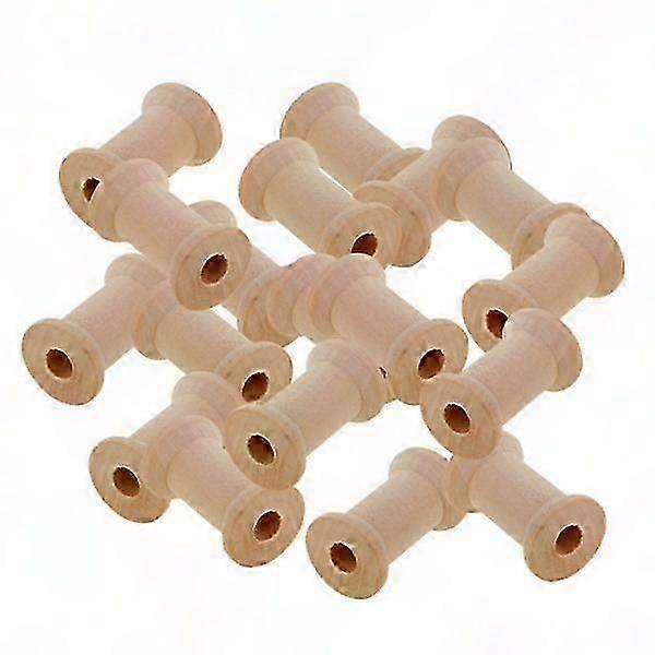 Vintage Wooden Empty Thread Spools for Sewing