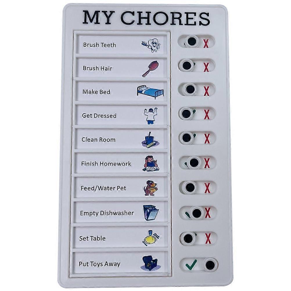 Childrens Schedule Rectangle Shaped 20X12Cm Abs Material 1Pack Task Management