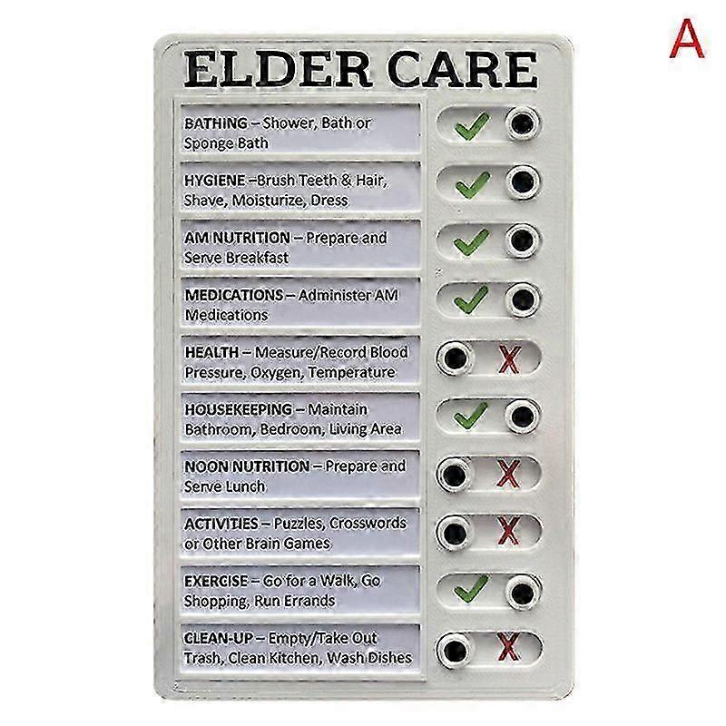 Memo Plastic Board Rv Checklist My Chores Reusable Elder Care Reminder Tool Sz
