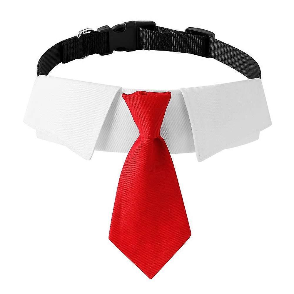 Dog Tie Cat Collar Formal Costume for Pets – Adjustable Wedding Party Accessories in Various Colors and Sizes
