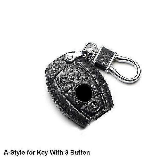 Genuine Leather Key Cover for Mercedes Benz CLS CLA GL R SLK AMG A B C S Class Remote Holder