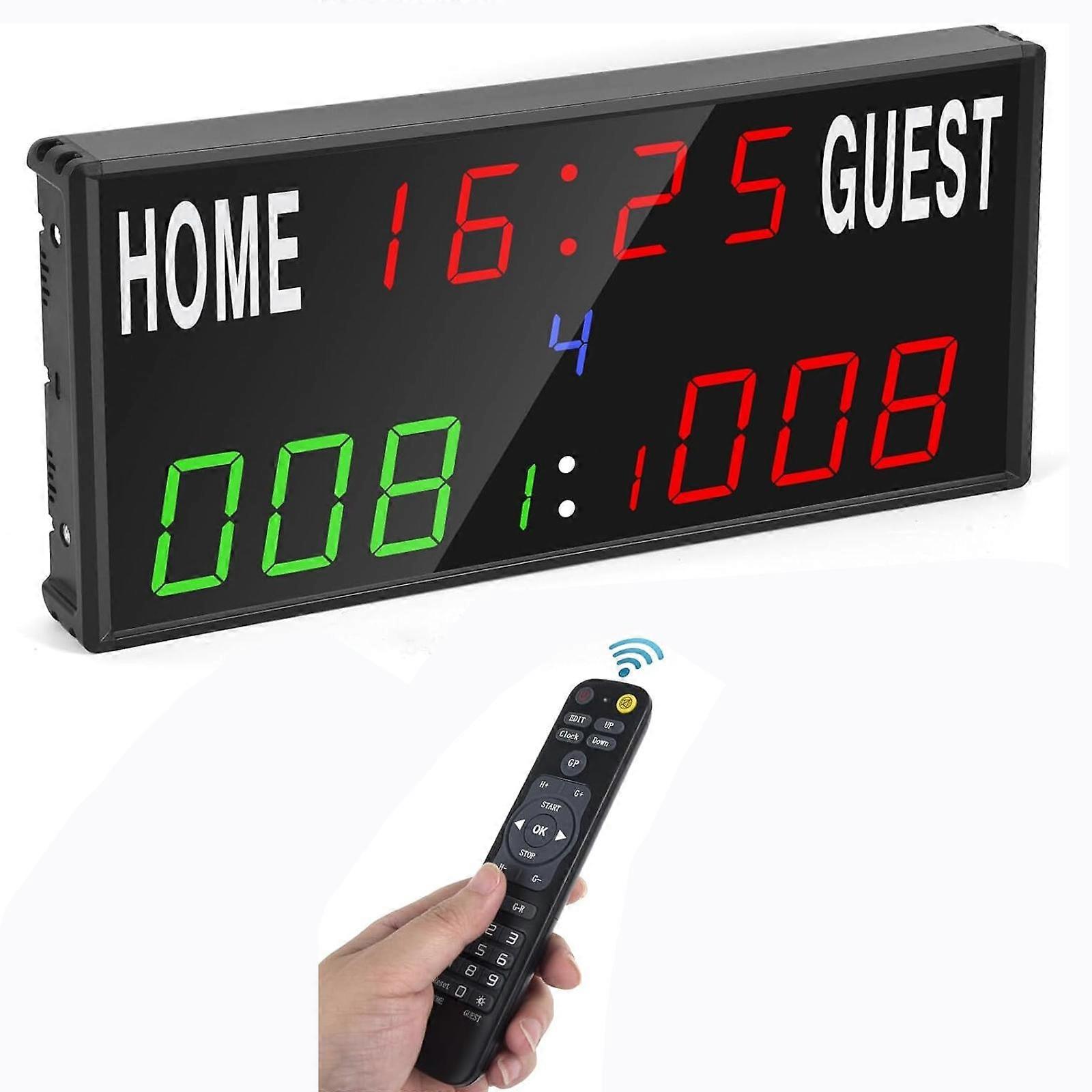 KYX--0030 13-digit LED Electronic Scoreboard Remote Control Multi-function Competition Timer