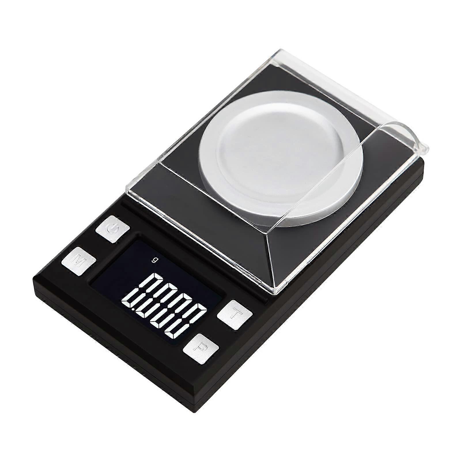 Digital Pocket Scales 50g/0.001g, Portable Jewellery/Powder/Small Herb Scales with 6 Units/LCD Display/Tare  Count Function