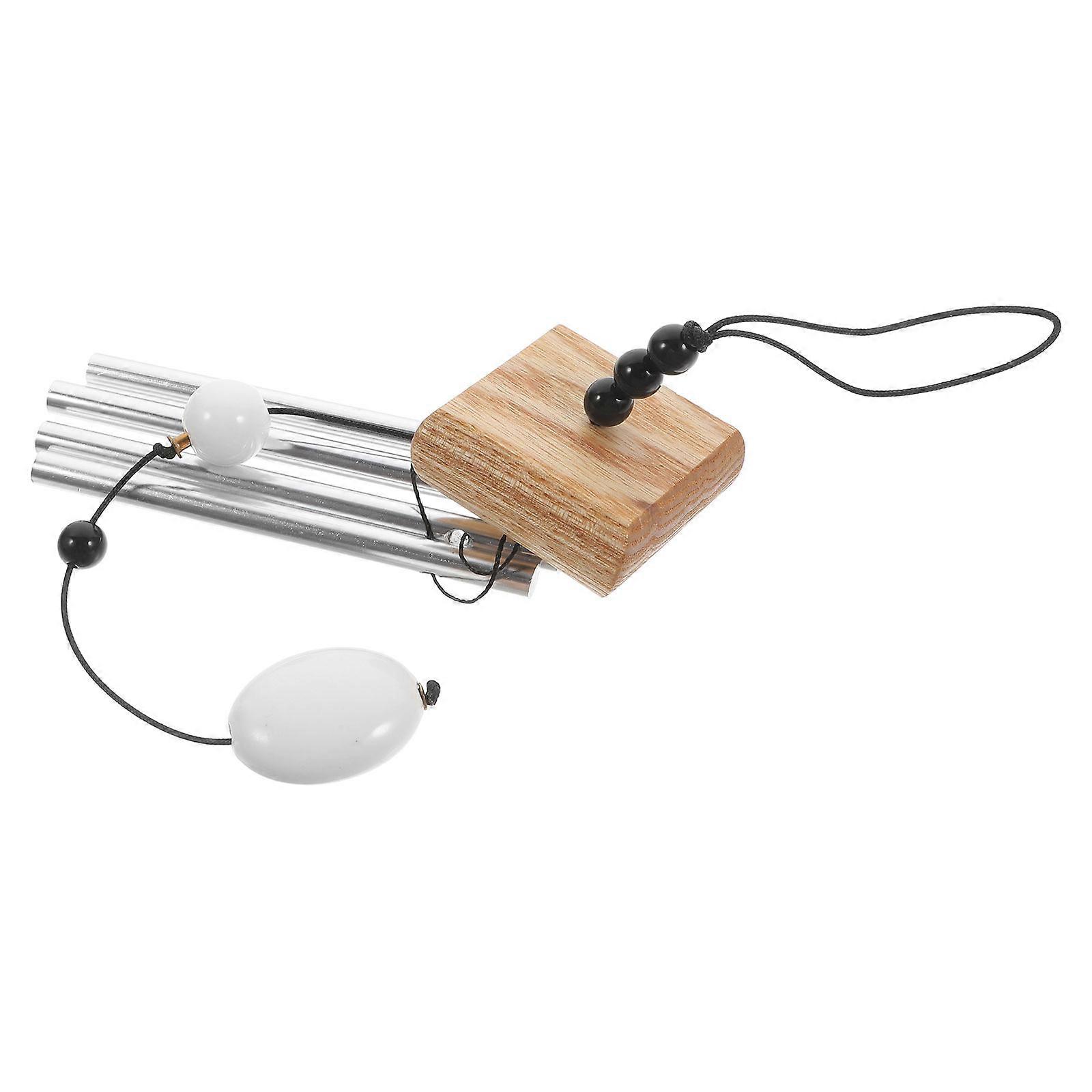 Wind Chimes Musical Instrument Solid Wood And Metal Mini Size For Home Decoration Garden Ornament 1Set