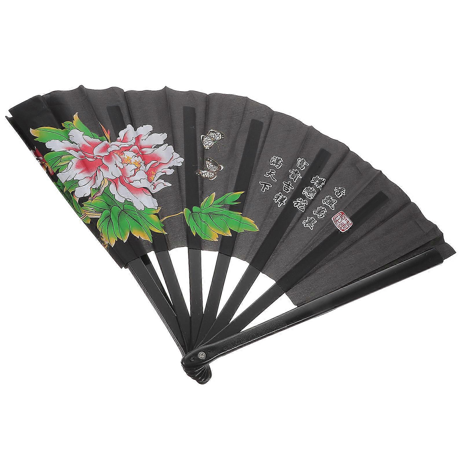 Embroidered Fan Kung Fu Design Folding Dancers Gift Multi Functional 1Set