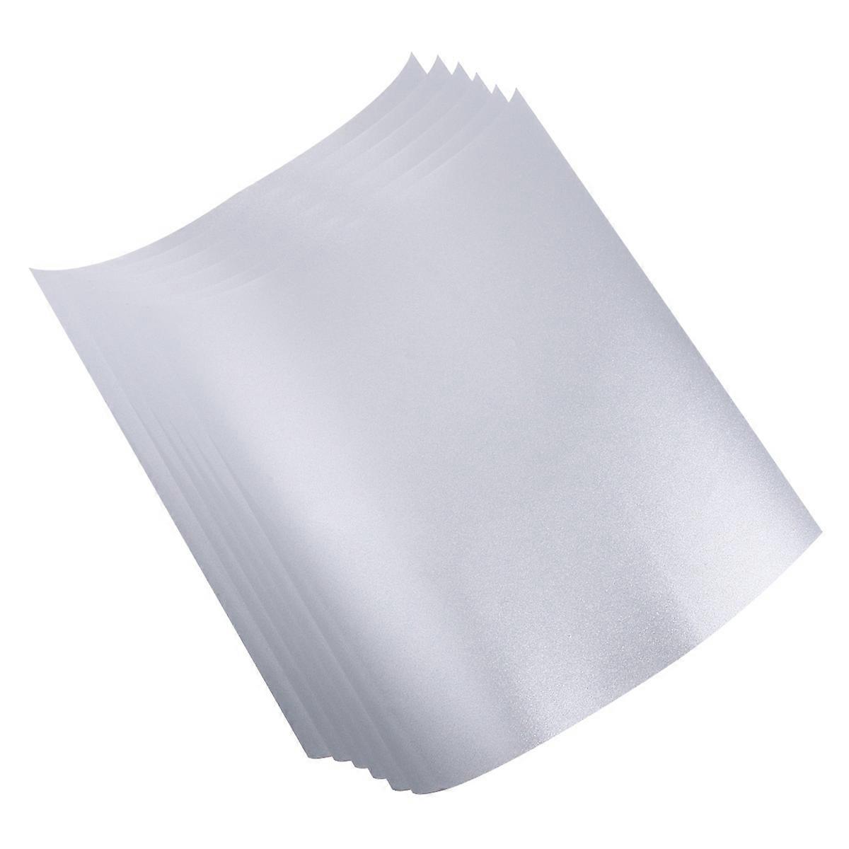 6 Sheets Silver Glitter Sticker Paper for DIY Craft Use A4 Size Self Adhesive