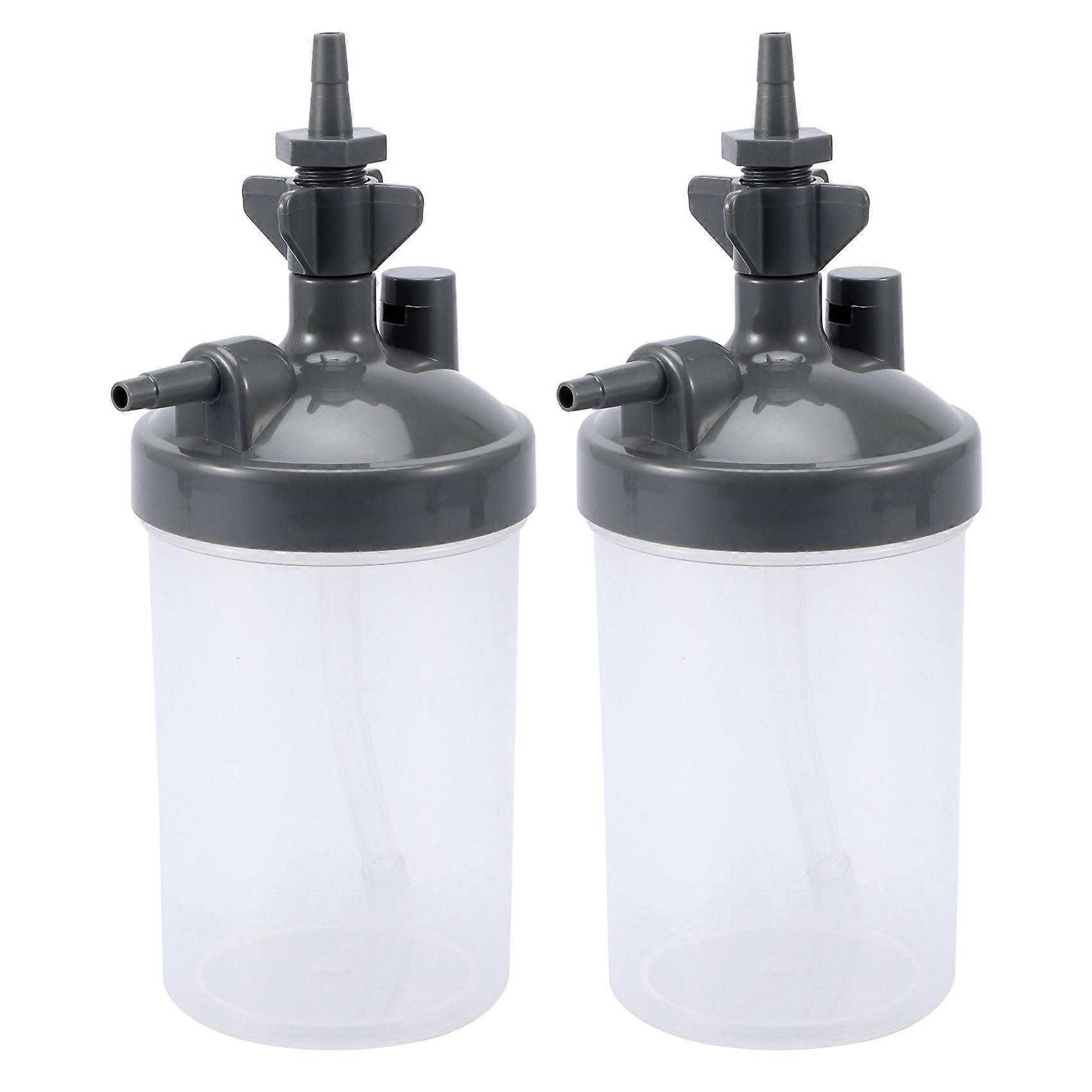 2X Water Bottle Humidifier for Oxygen Concentrator Humidifier Oxygen Concentrator Bottles Cup Oxygen