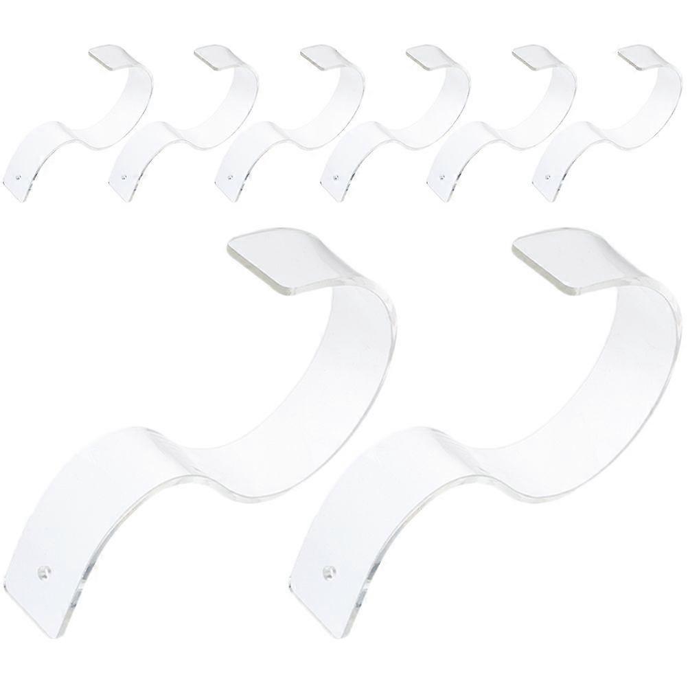 8pcs Shop Belt Display Stands Belt Storage Racks Ακρυλικό στήριγμα ζώνης κατόχων ζωνών