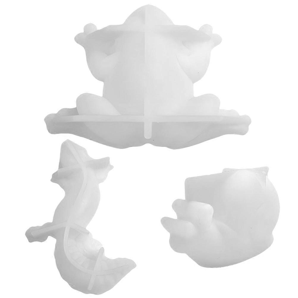 1 Set Animal Silicone Molds Frog Lizard Snail Epoxy Resin Casting Molds