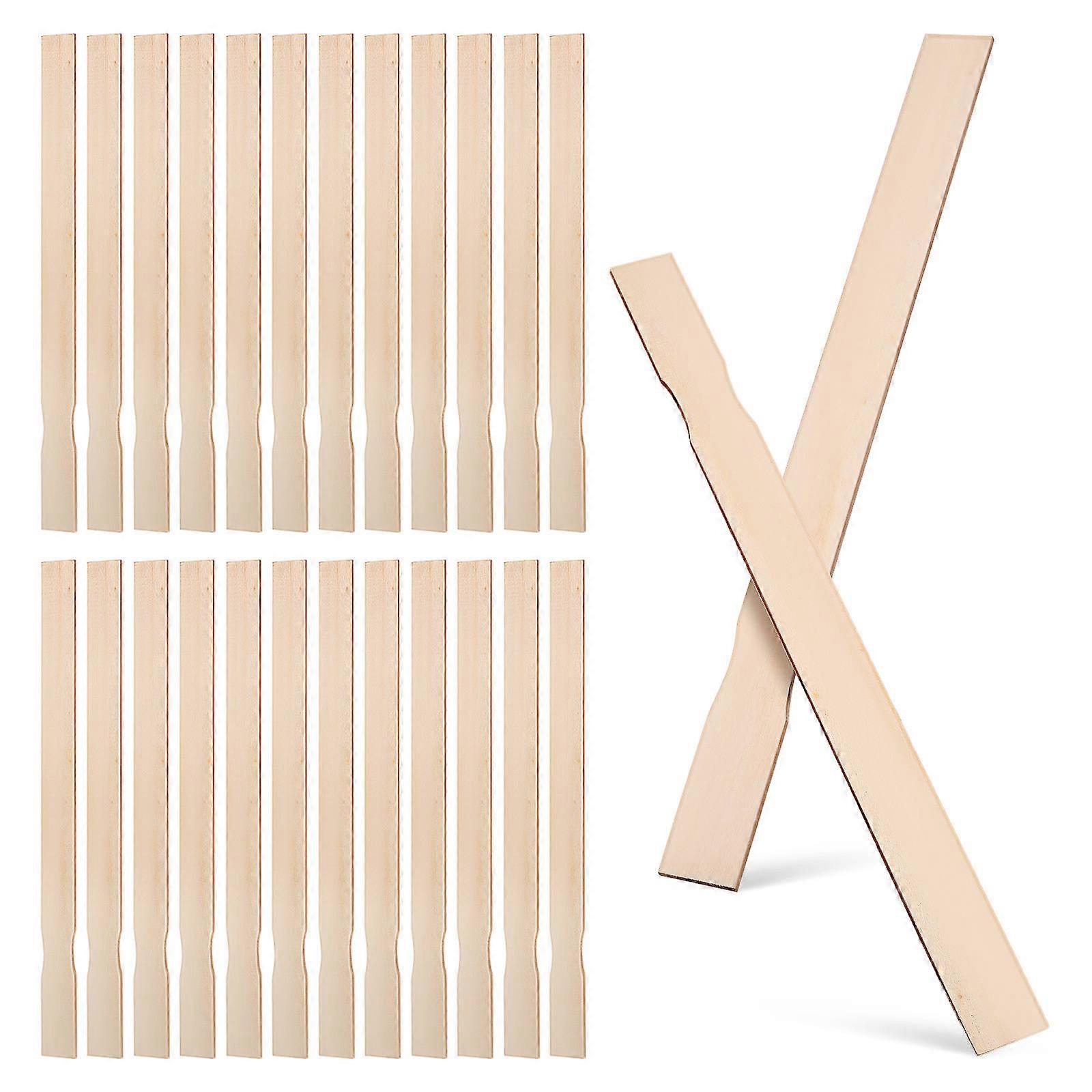 25 Pcs Wood Stirrers Paint Mixing Sticks For Home Use Beige Color Multi-Functional Supplies